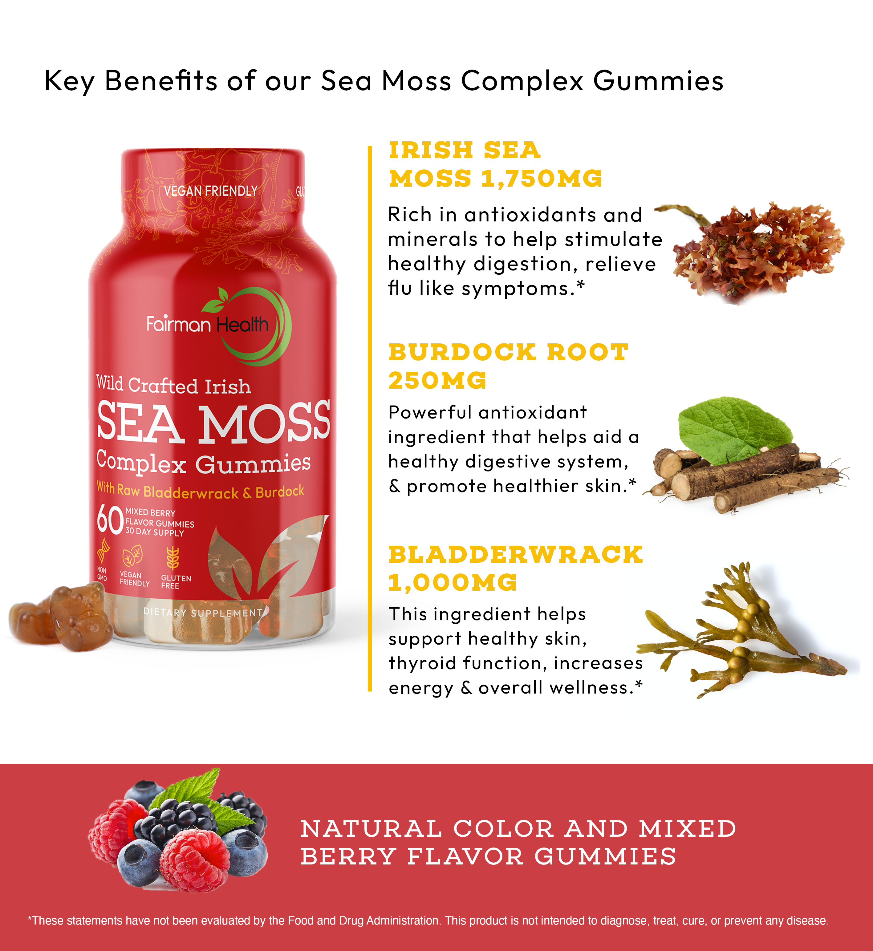 Fairman Health Sea Moss Gummies